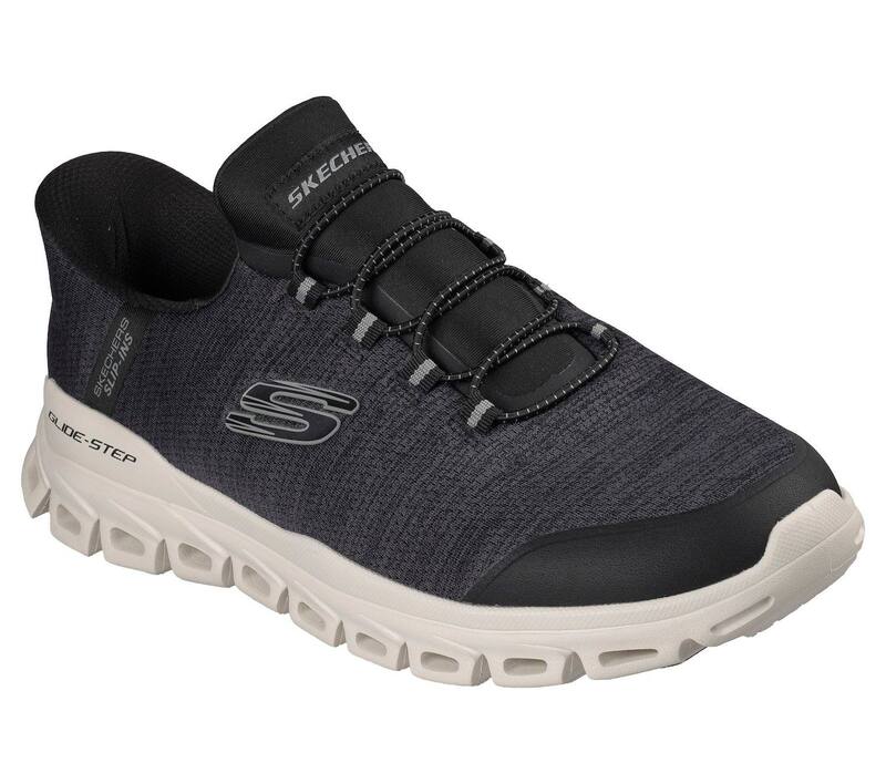 スケッチャーズ レディース シューズ スニーカー Skechers Hands Free Slip-ins Glide-Step Men\u0027shoes Black White 白いこと