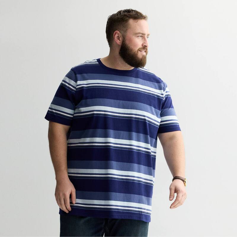 ソノマ レディース トップス Tシャツ トール Big & Tall Sonoma Goods For Life Striped Tee Navy Stripe ネイビー