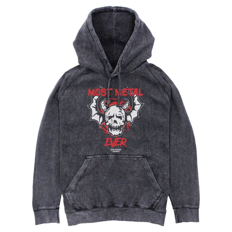 アニメキャラクター レディース トップス Tシャツ パーカー グラフィック Licensed Character Men'stranger Things Most Metal Ever Graphic Hoodie Black ブラック 13,075円