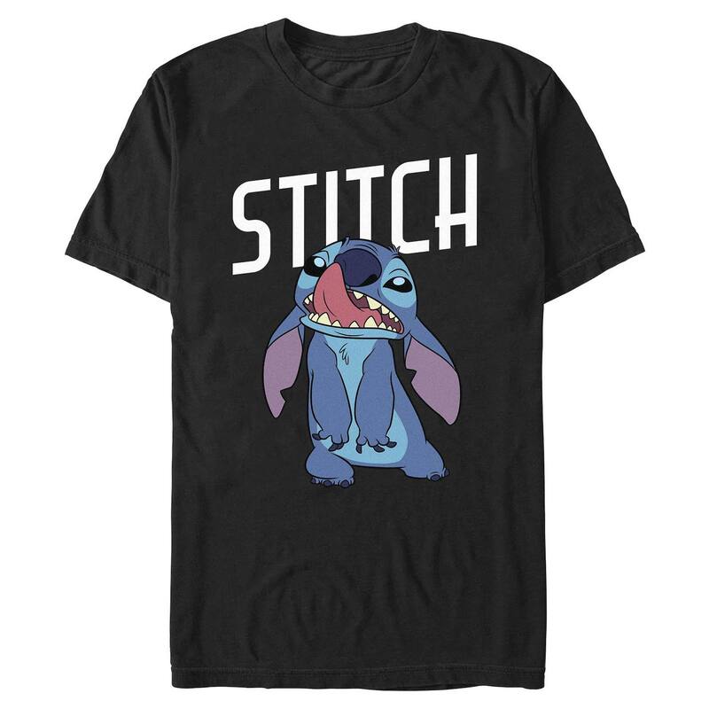 ディズニー レディース トップス Tシャツ グラフィック Men's Disney Stitch Graphic Tee Black ブラック