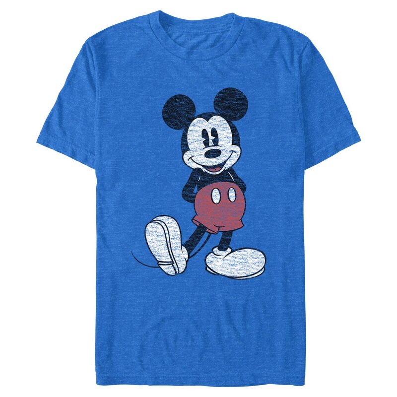 ディズニー レディース トップス Tシャツ グラフィック Men's Disney's Mickey Mouse Classic Pose Graphic Tee Royal Heather ヘザー