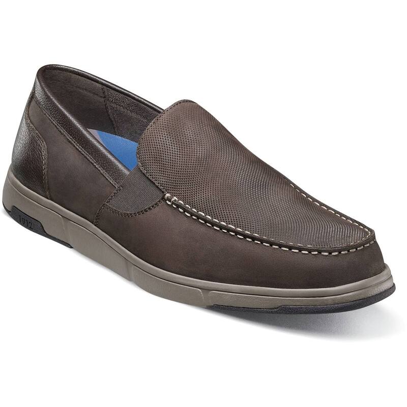 ノンブッシュ レディース シューズ スリッポン・ローファー Nunn Bush Luca Men's Moc Toe Venetian Slip-On Shoes Brown ブラウン