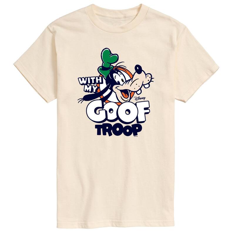 ディズニー レディース トップス Tシャツ トール グラフィック Big & Tall Disney's Goofy With My Goof Troop Graphic Tee Cream クリーム