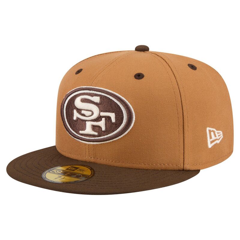 ニューエラ レディース アクセサリー 帽子 Men's New Era Light Brown/Dark Brown San Francisco 49ers Two-Tone Walnut 59FIFTY Fitted Hat 49r Lt Bro ブラウン