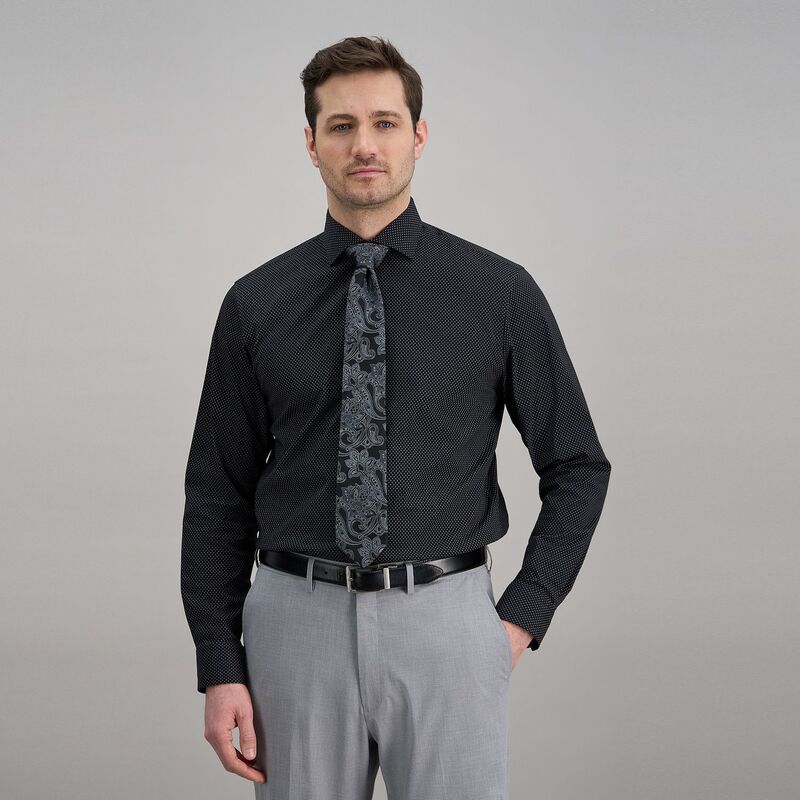ハガー レディース トップス プルオーバー Men\u0027s Haggar Wrinkle Free Classic Dresshirt Black Geo 黒いこと