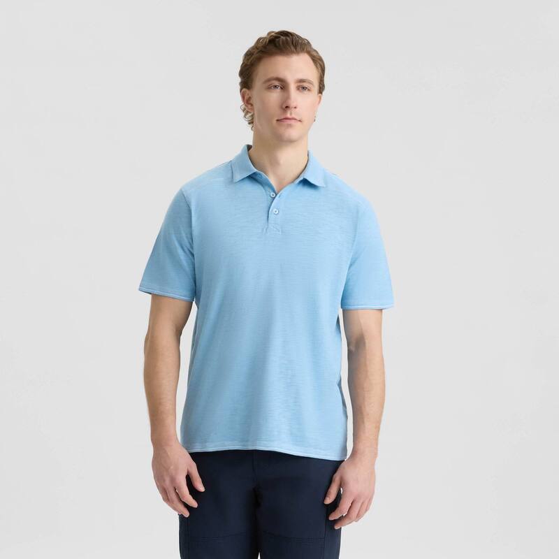 マティックス レディース トップス Tシャツ ポロシャツ ニット Matix Men'short Sleeve Polo Henley Knitop Blue ブルー