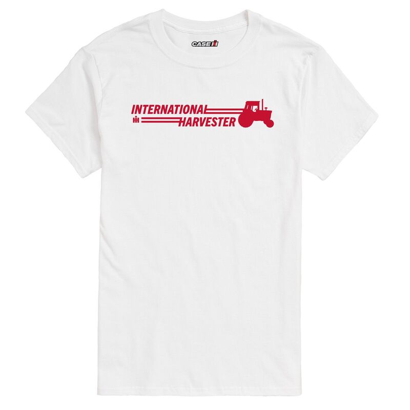 アニメキャラクター レディース トップス Tシャツ ロゴ グラフィック Licensed Character Men's Case IH Logo Graphic Tee White ホワイト