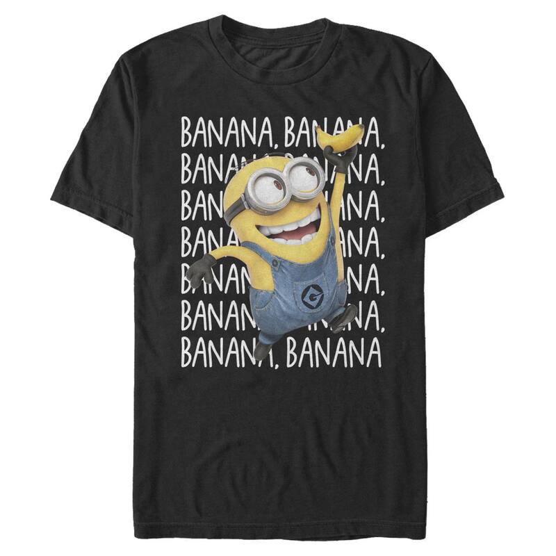 アニメキャラクター レディース トップス Tシャツ ミニ グラフィック Licensed Character Men's Despicable Me Minion Graphic Tee Black ブラック