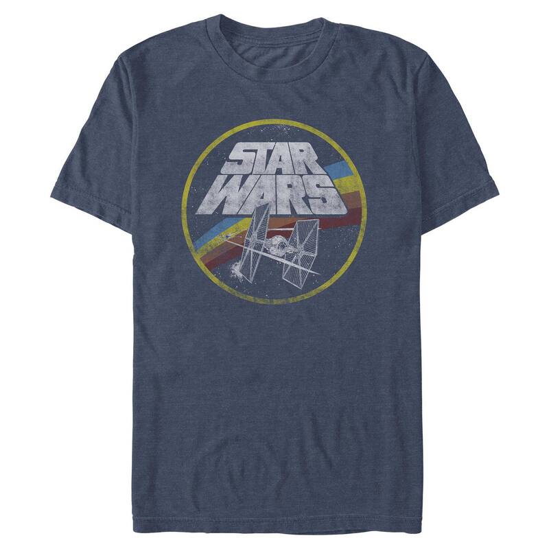 スター ウォーズ レディース トップス Tシャツ グラフィック Men'star Wars Tie Fighter Graphic Tee Navy Heather ヘザー