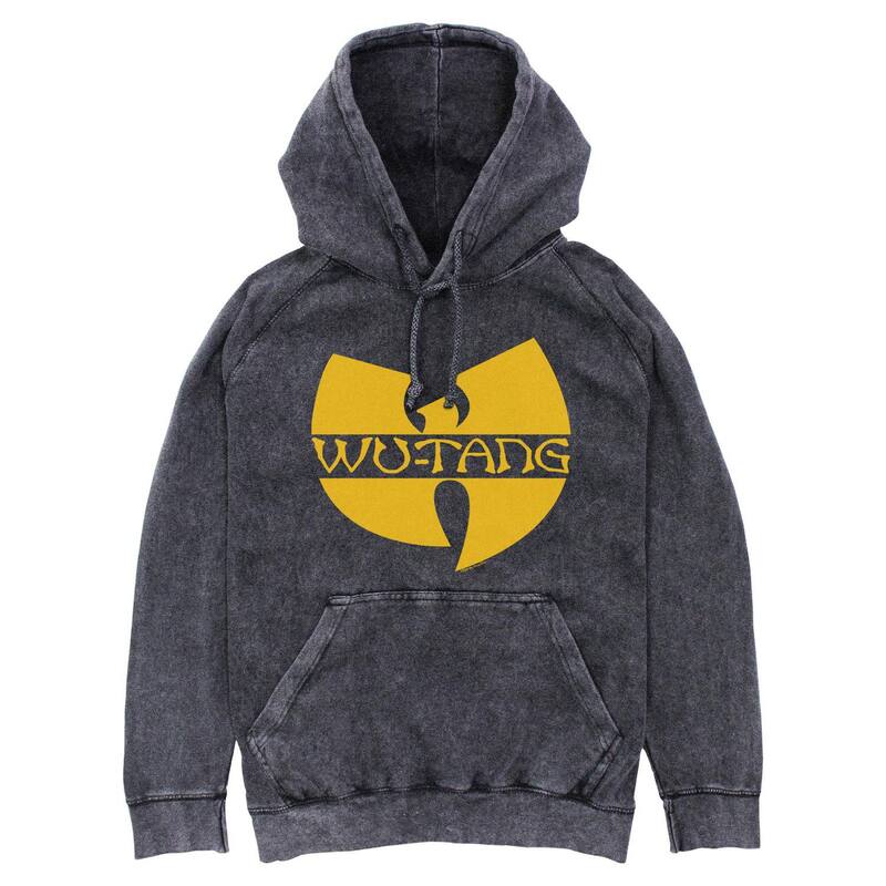 アニメ文字記号 レディース トップス プルオーバー ロゴタイプ パーカー グラフィック Licensed Character Men\u0027s Wu-Tang Clan Logo Mineral Wash Graphic Hoodie Black 黒いこと