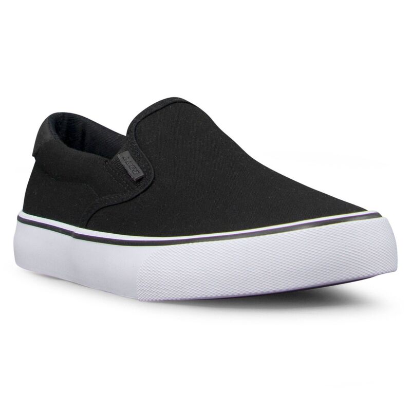 ラグズ レディース シューズ スニーカー Lugz Clipper Women'slip-On Sneakers Black White Stripe ホワイト