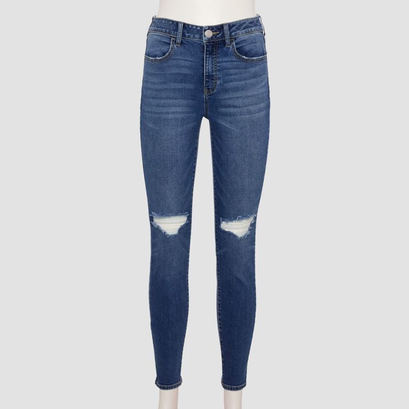 エスオー レディース ボトムス デニムパンツ Juniors' SO High-Rise Jeggings Dark Destructed