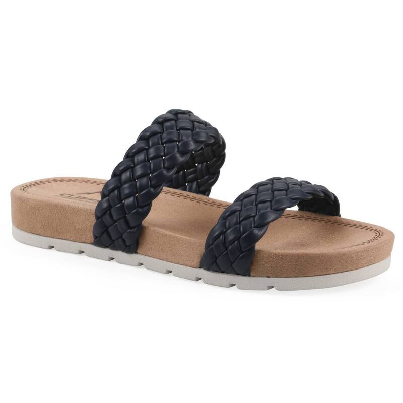 クリフバイホワイトマウンテン レディース シューズ サンダル Cliffs by White Mountain Truly Women'slide Sandals Navy Smooth ネイビー