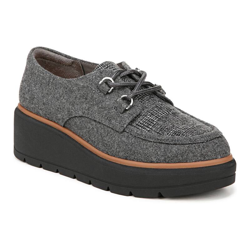 ドクター・ショール レディース シューズ オックスフォード Dr. Scholl's Nice Day Max Women's Wedge Oxfords Charcoal Gray チャコール