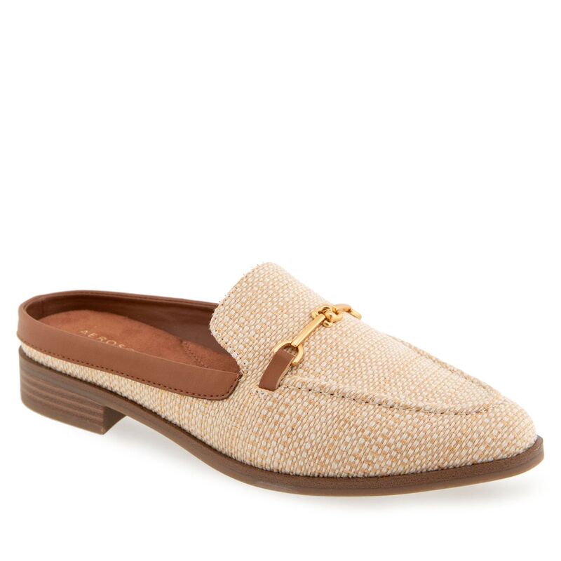 エアロソールズ レディース シューズ サンダル ローファー Aerosoles Erik Women's Loafer Mules Natural Tan Raffia タン