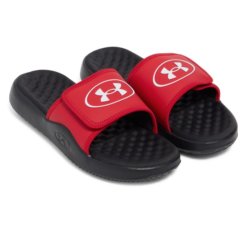 アンダーアーマー レディース シューズ サンダル Under Armour Ignite Pro Men's Cushioned Slide Sandals Red Black ブラック