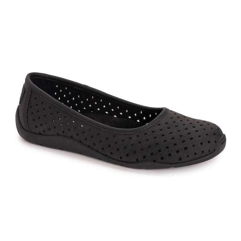 ムクルクス レディース シューズ サンダル MUK LUKSolana Women'slip-On Skimmer Shoes Black ブラック