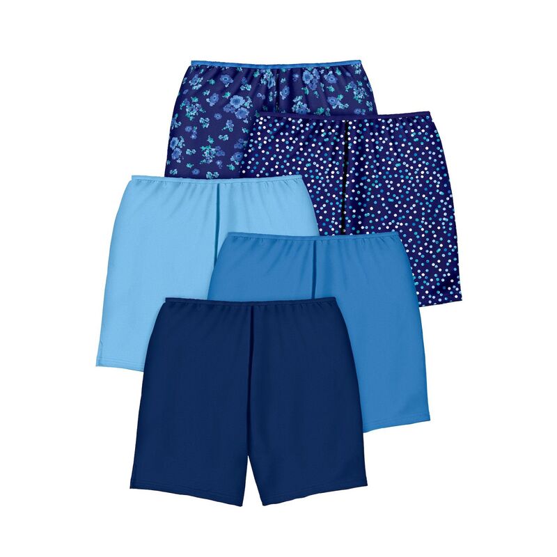 コンフォート チョイス レディース アンダーウェア パンツ コットン Comfort Choice Cotton Boxer 5-pack Evening Blue Dot Pack ブルー