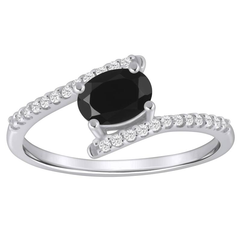 Alyson Layne レディース アクセサリー リング Alyson Layne 10k Gold Lab-Grown Diamond Accent & Gemstone Ring Black Onyx ブラック