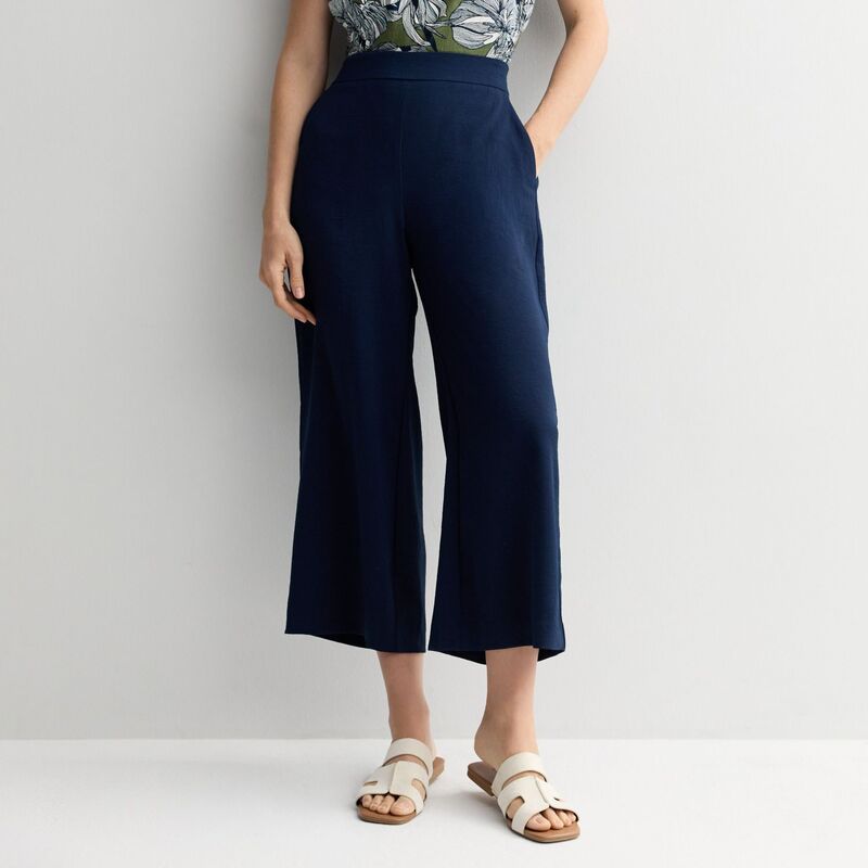 ナインウェスト レディース ボトムス カジュアルパンツ Women's Nine West Pull-On Wide-Leg Cropants Luxe Blue ブルー|ReVida 店
