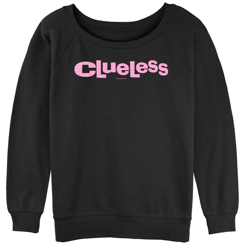 アニメキャラクター レディース トップス Tシャツ ロゴ グラフィック Licensed Character Juniors' Clueless Pink Logo Graphic Tee Black ブラック
