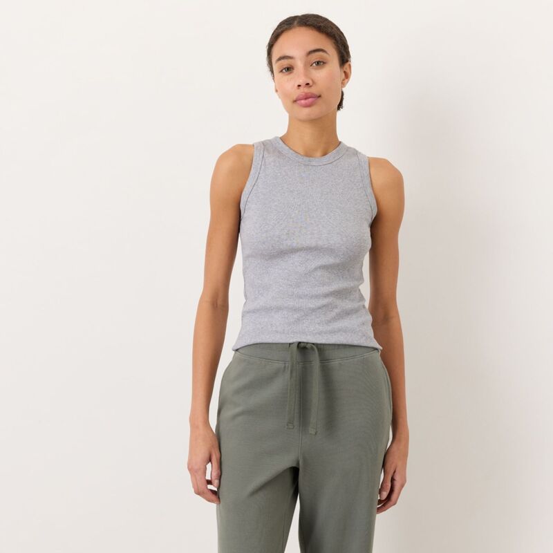 パクト レディース トップス Tシャツ コットン Pact Perfect Rib Layering Tank Made with Organicotton Heather Grey グレー