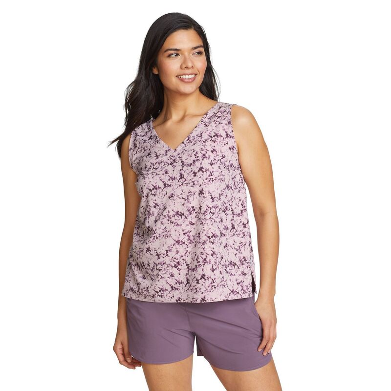 エディー バウアー レディース トップス プルオーバー V素っ首 Women\u0027s Eddie Bauer Departure V-Neck Tank Top Dusty Lilac 紫はしどい