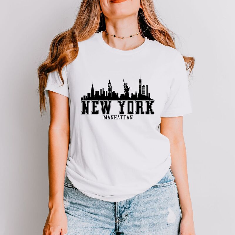 Simply Sage Market レディース トップス Tシャツ Simply Sage Market New York Manhattan Short Sleeve Tee White ホワイト