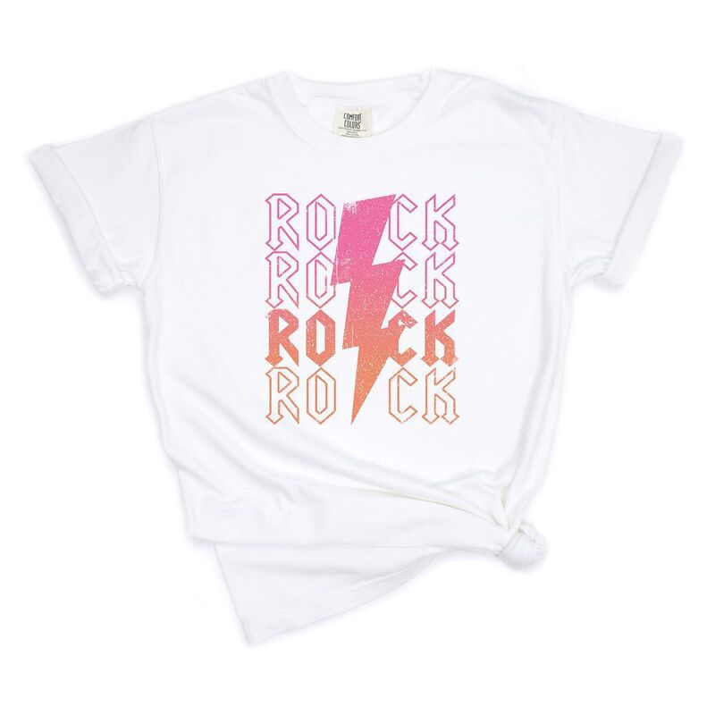 Simply Sage Market レディース トップス ティーシャツ Simply Sage Market Rock Stacked Garment Dyed Tees White 白いこと レディースファッション-トップス