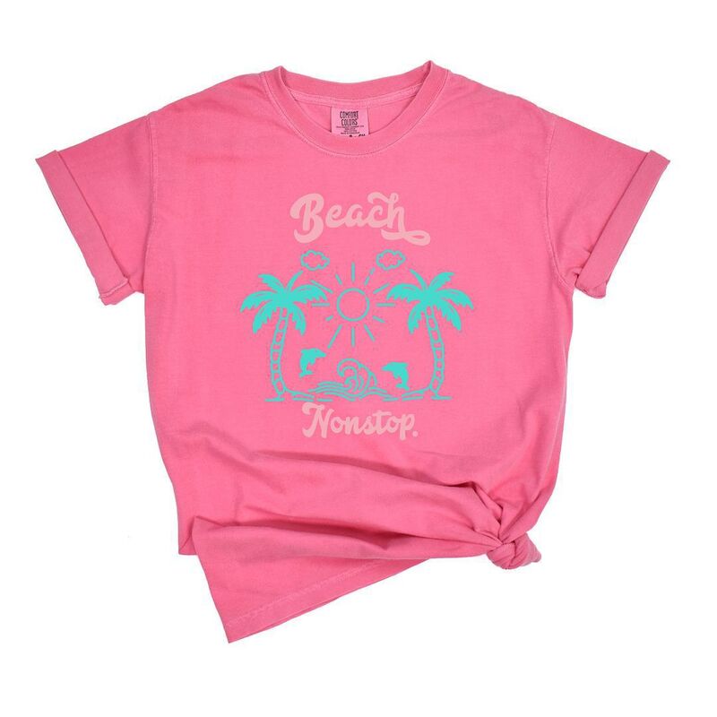Simply Sage Market レディース トップス ティーシャツ Simply Sage Market Beach Nonstop Garment Dyed Tees Crunchberry トップス-レディースファッション-Tシャツ・カットソー