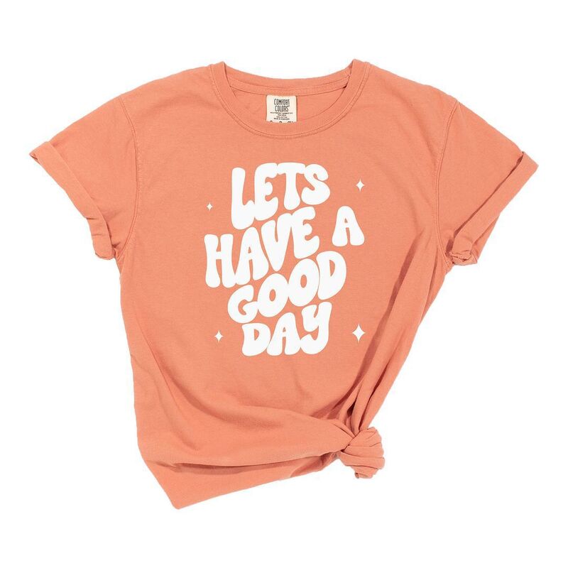 Simply Sage Market レディース トップス ティーシャツ Simply Sage Market Lets Have A Gooday Garment Dyed Tees Terracotta テラコッタ レディースファッション-Tシャツ・カットソー