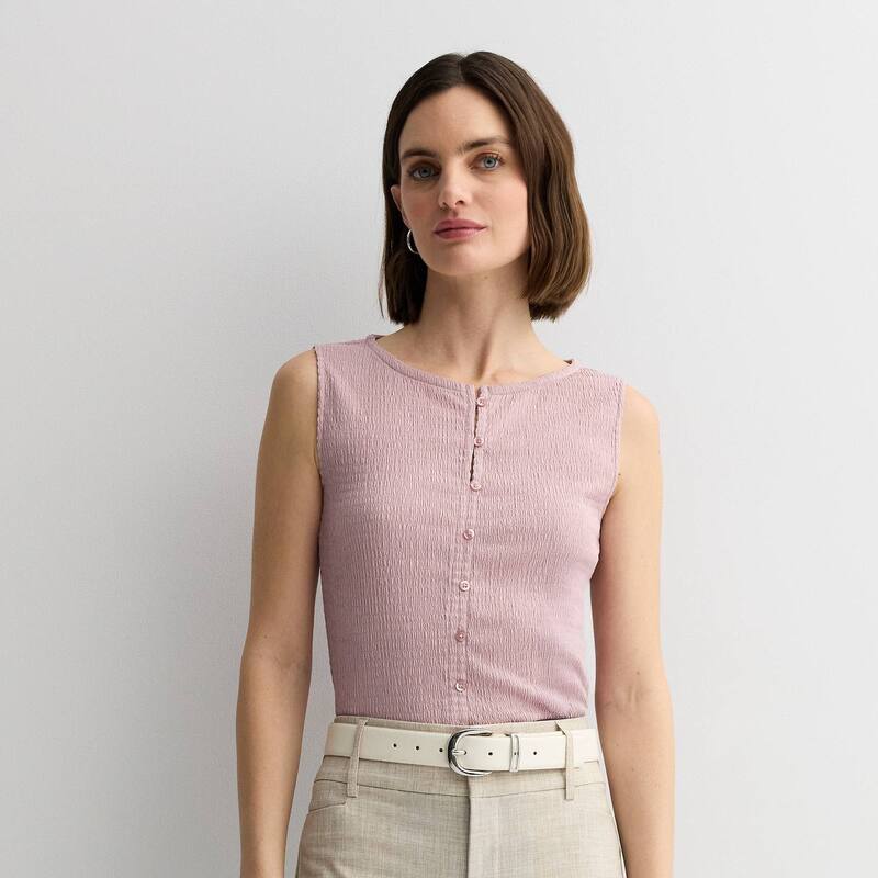 ナインウェスト レディース トップス Tシャツ Women's Nine Westexture Button Front Cardi Tank Washed Grape グレープ