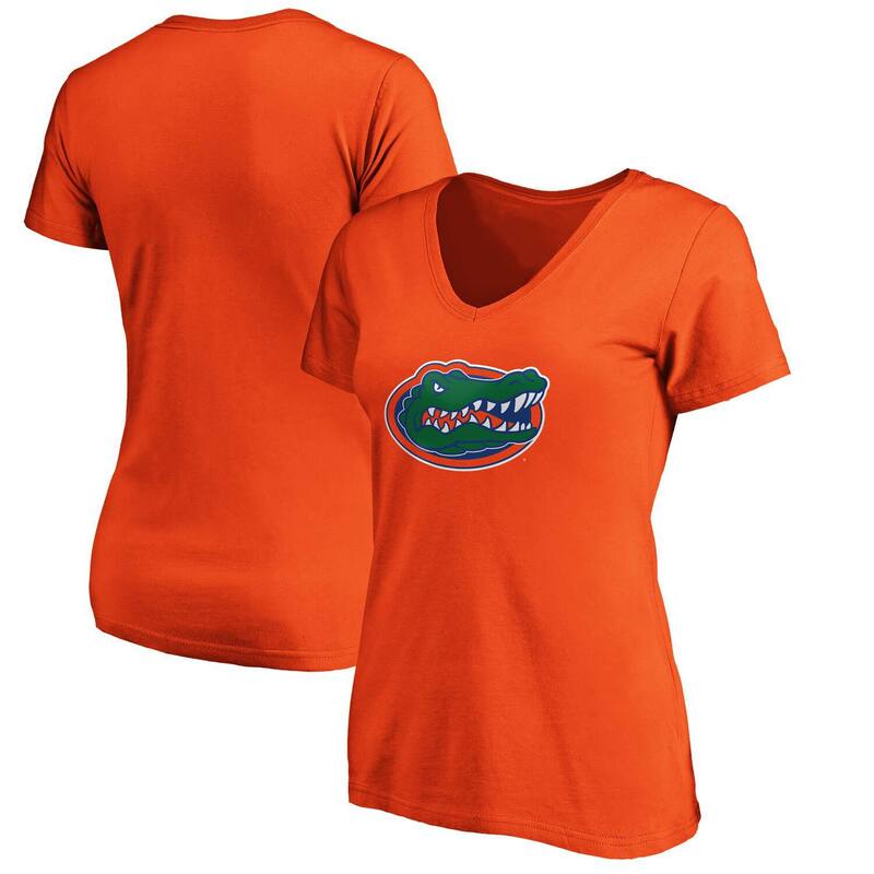 ファナティクス レディース トップス Tシャツ Vネック ロゴ Women's Fanatics Orange Florida Gators Primary Logo V-Neck T-Shirt Fld Orange オレンジ