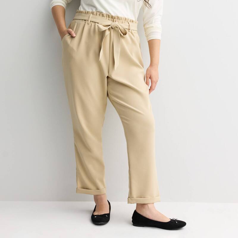 エスオー レディース ボトムス カジュアルパンツ プラスサイズ Juniors' Plusize SO Paperbag Pants Basswood 8,745円