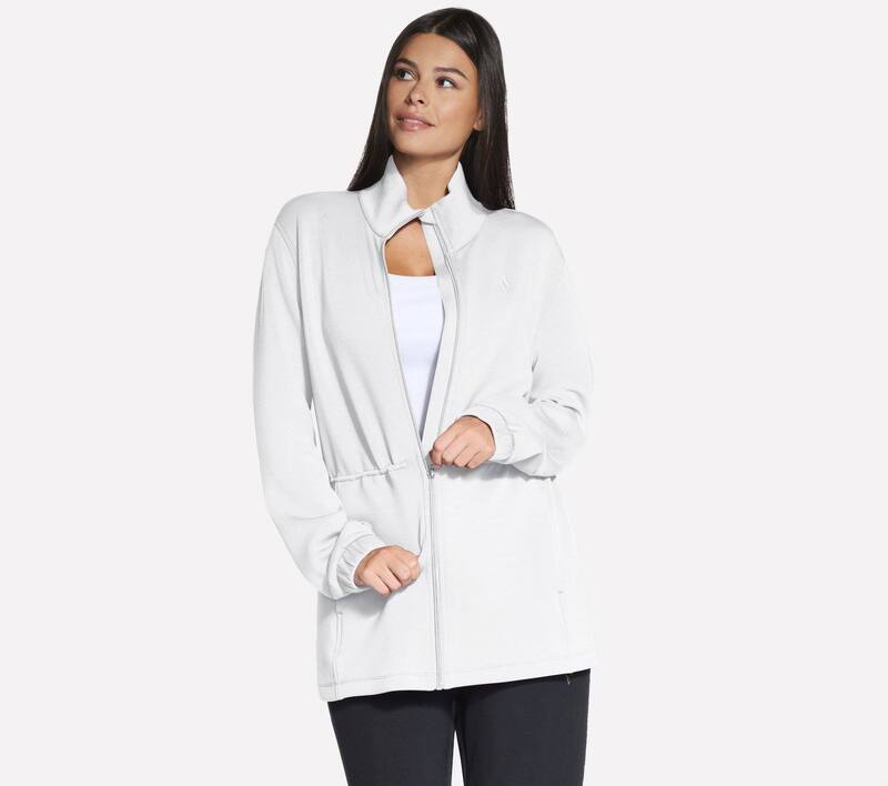 スケッチャーズ レディース アウター 上衣・上衣 Women\u0027skecherskechluxelevate Tunic Jacket Bright White 白いこと