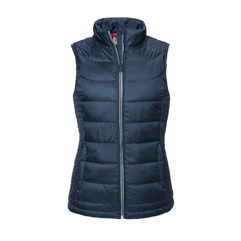 ラッセルアスレチック レディース アウター 上衣・上衣 Russell Athletic Russell Womens/Ladies Nano Body Warmer French Navy 米国海軍
