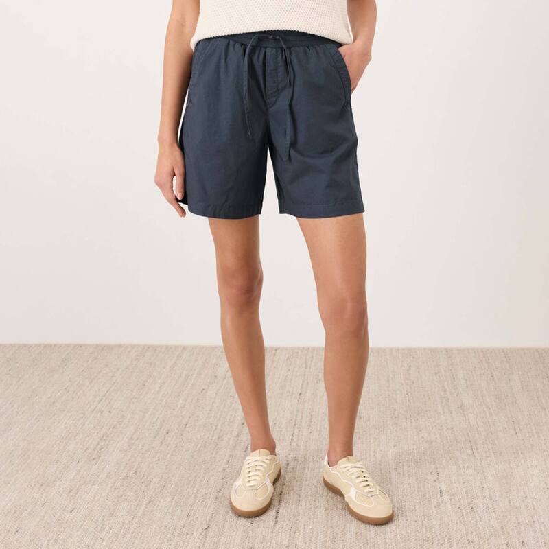 パクト レディース ボトムス 二分の一ズボン下・さる股引き 綿織物 Pact Organicotton Stretch Poplin Short Steel Blue 青色 ボトムス-レディースファッション-パンツ