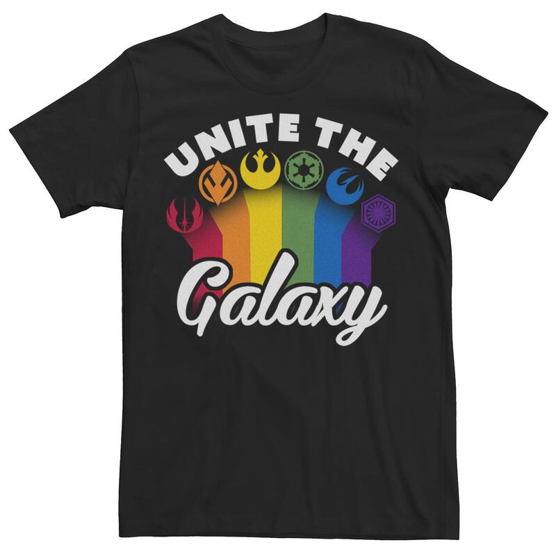 アニメキャラクター レディース トップス Tシャツ Licensed Character Men'star Warstronger Togetherainbow Tee Black ブラック