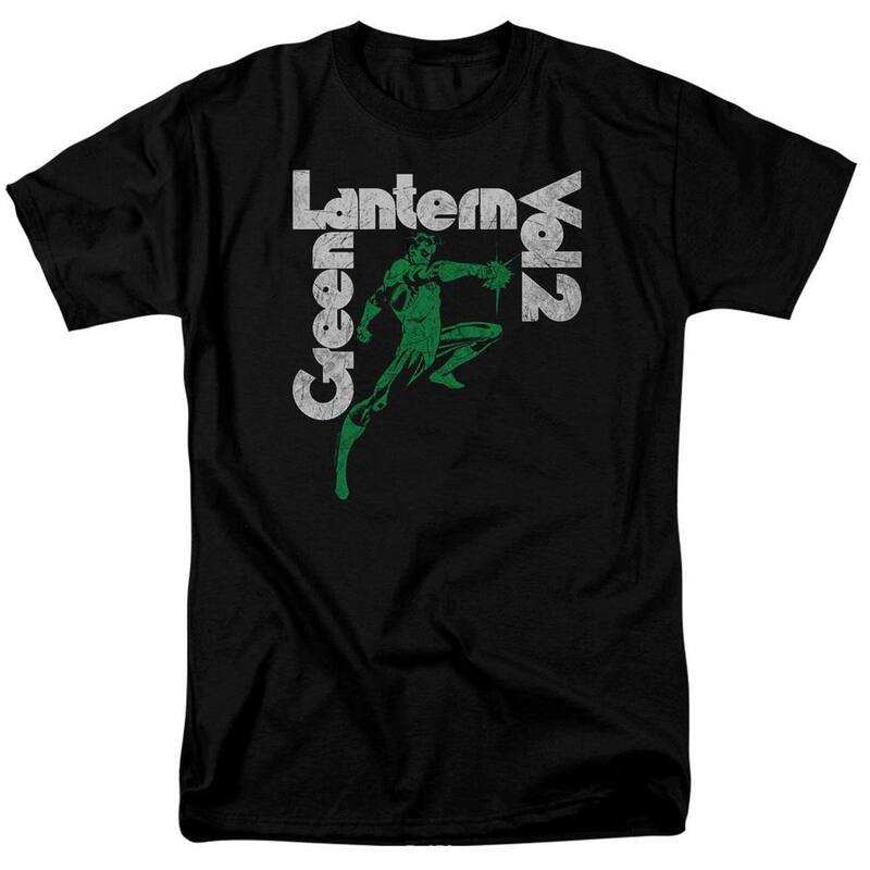 アニメキャラクター レディース トップス Tシャツ Licensed Character Green Lantern Green Lantern Vol 2 Short Sleeve Adult-shirt Black ブラック