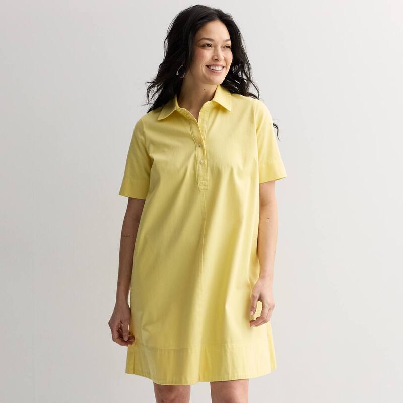ソノマ レディース トップス ワンピース デニム Women'sonoma Goods For Life Denim Swing Dress Lemon Sorbet デニム｜ReVida 店