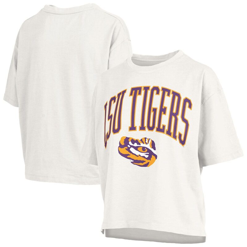 プレスボックス レディース トップス Tシャツ Women's Pressbox White LSU Tigers Nelson T-Shirt Lsu White ホワイト