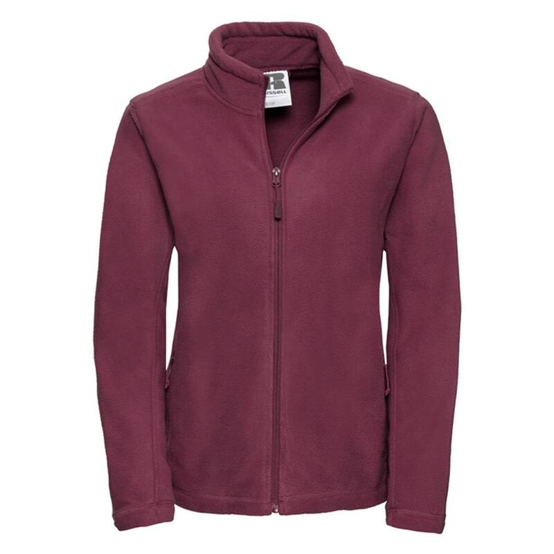 ラッセルアスレチック レディース アウター ジャケット・ブルゾン フリース Russell Athletic Russell Womens/Ladies Full Zip Outdoor Fleece Jacket Burgundy バーガンディ|ReVida 店