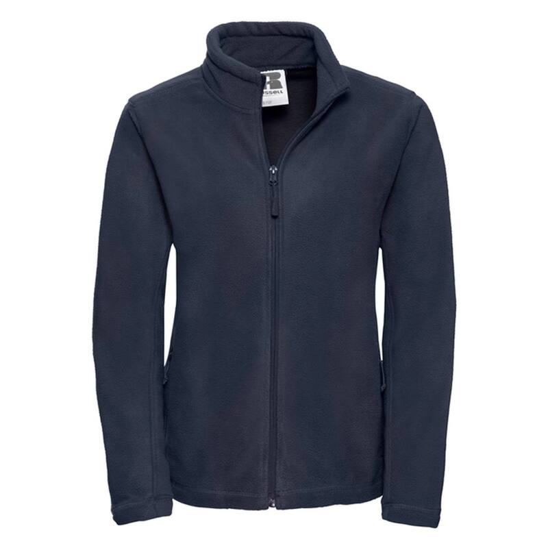 ラッセルアスレチック レディース アウター ジャケット・ブルゾン フリース Russell Athletic Russell Womens/Ladies Full Zip Outdoor Fleece Jacket French Navy ネイビー|ReVida 店