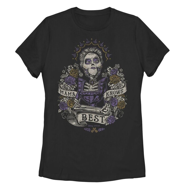 ディズニー ピクサー レディース トップス Tシャツ Juniors' Disney / Pixar's Coco Mama Knows Best Colored Tee Black ブラック 7,015円