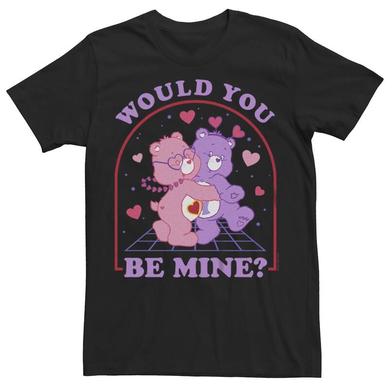 アニメキャラクター レディース トップス Tシャツ グラフィック Licensed Character Juniors' Care Bears Would You Be Mine Graphic Tee Black ブラック