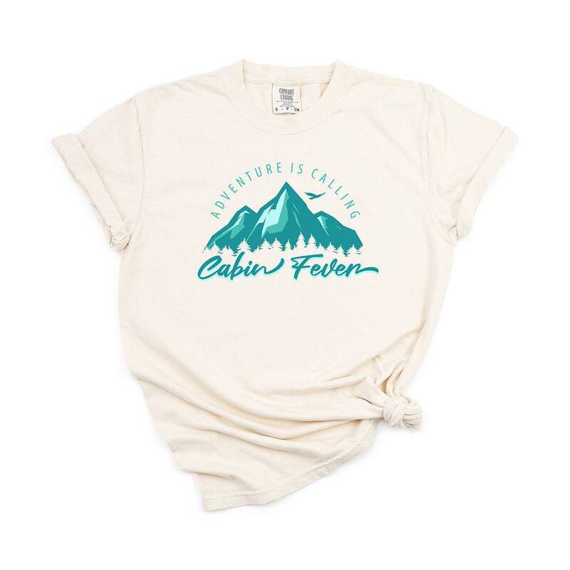 Simply Sage Market レディース トップス ティーシャツ Simply Sage Market Cabin Fever Mountains Garment Dyed Tees Ivory 象牙色 レディースファッション-トップス
