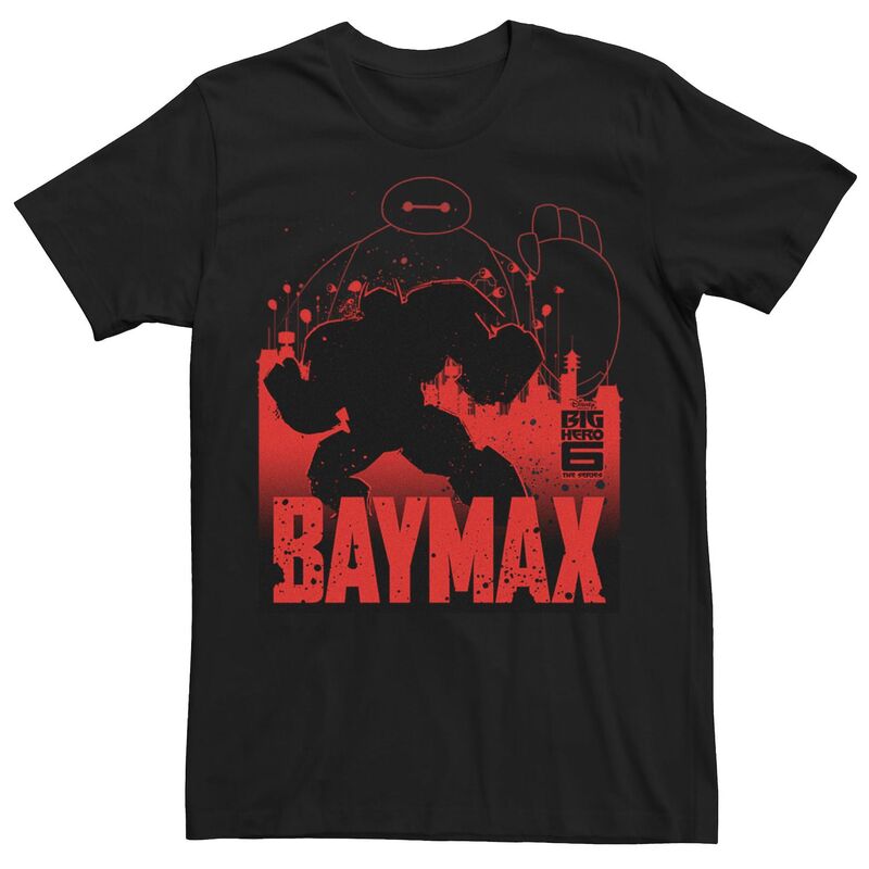 ディズニー レディース トップス Tシャツ Disney's Big Hero 6 TV Series Baymax Men's Outline Tee Black ブラック