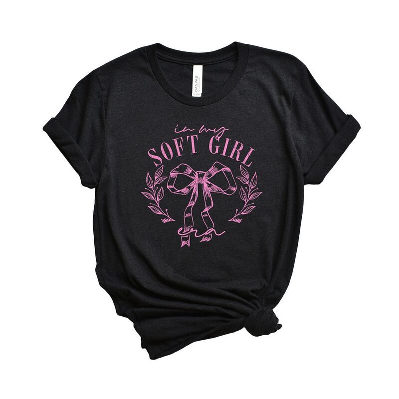 Simply Sage Market レディース トップス Tシャツ グラフィック Simply Sage Market Coquette Soft Girl Era Short Sleeve Graphic Tee Black ブラック