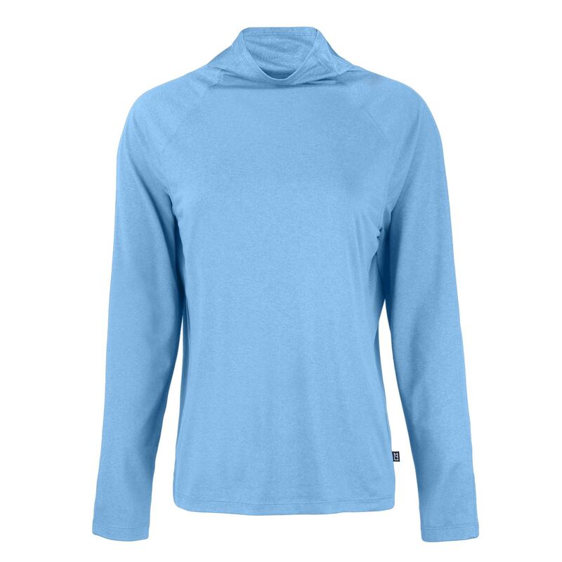 カッターアンドバック レディース トップス Tシャツ スタンドネック Cutter & Buck Coastlinepicomfort Womens Eco Funnel Neck Atlas