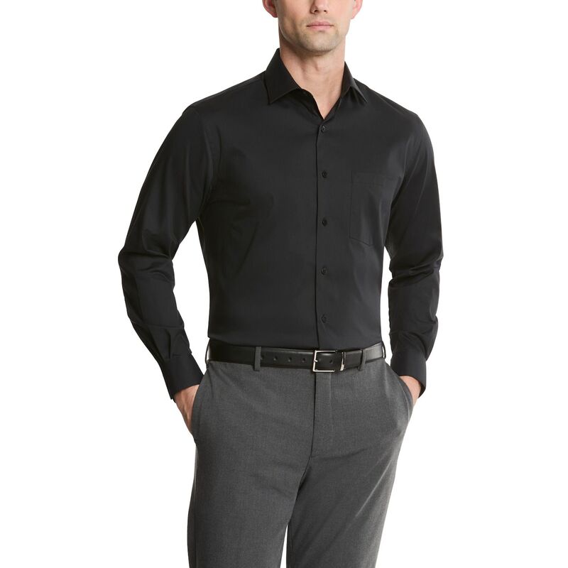 ヴァンハウセン レディース トップス プルオーバー Men\u0027s Van Heusen Everyday Defense Fittedresshirt Black 黒いこと